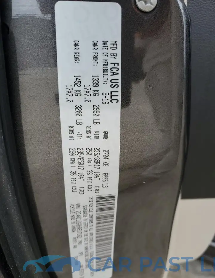 2C4RC1DG0HR517182# 13