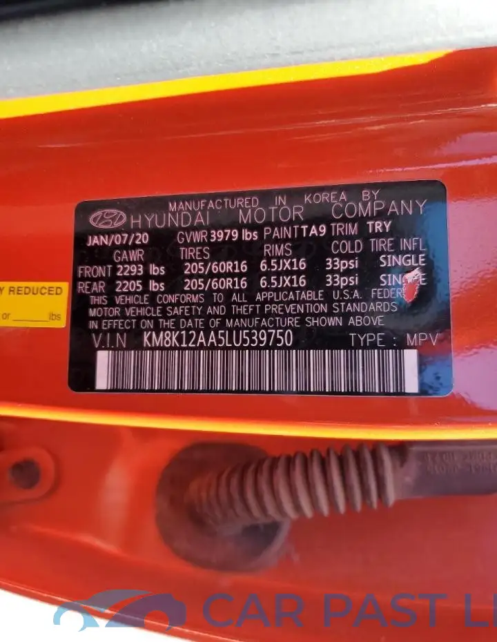 KM8K12AA5LU539750# 12