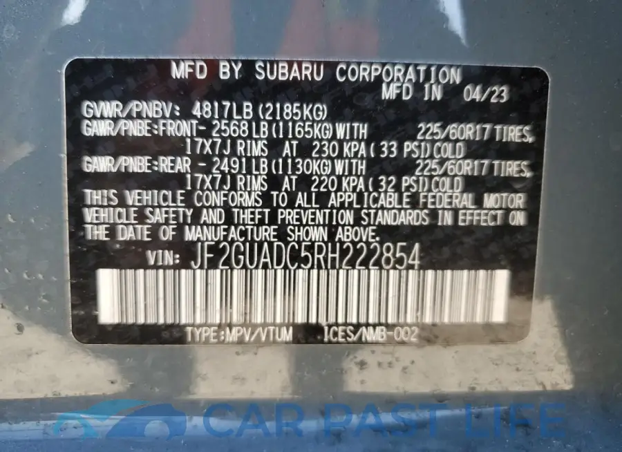 JF2GUADC5RH222854# 14