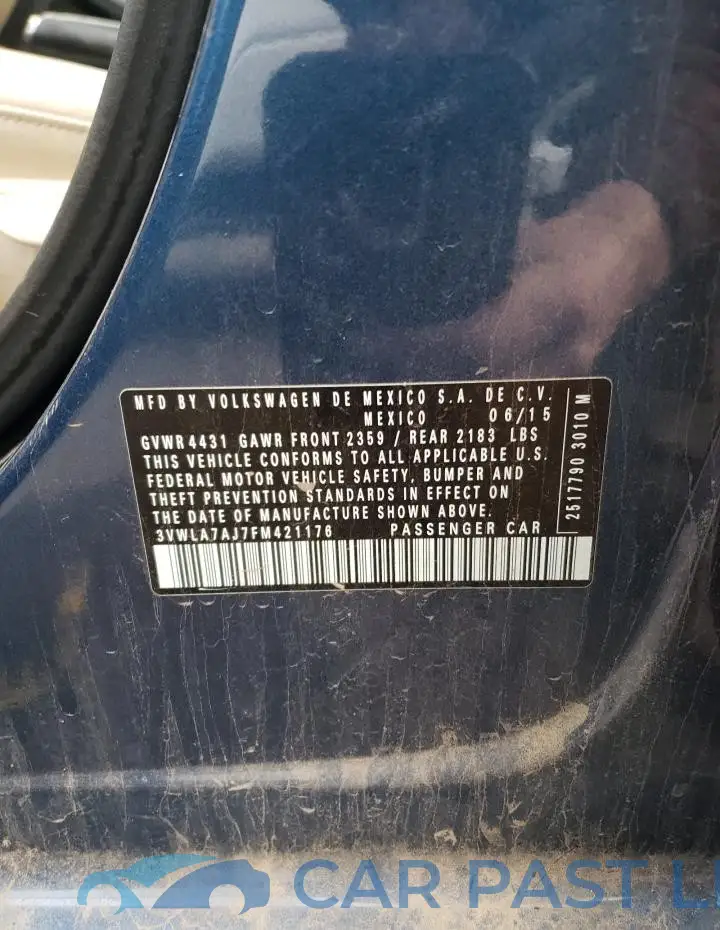 3VWLA7AJ7FM421176# 12