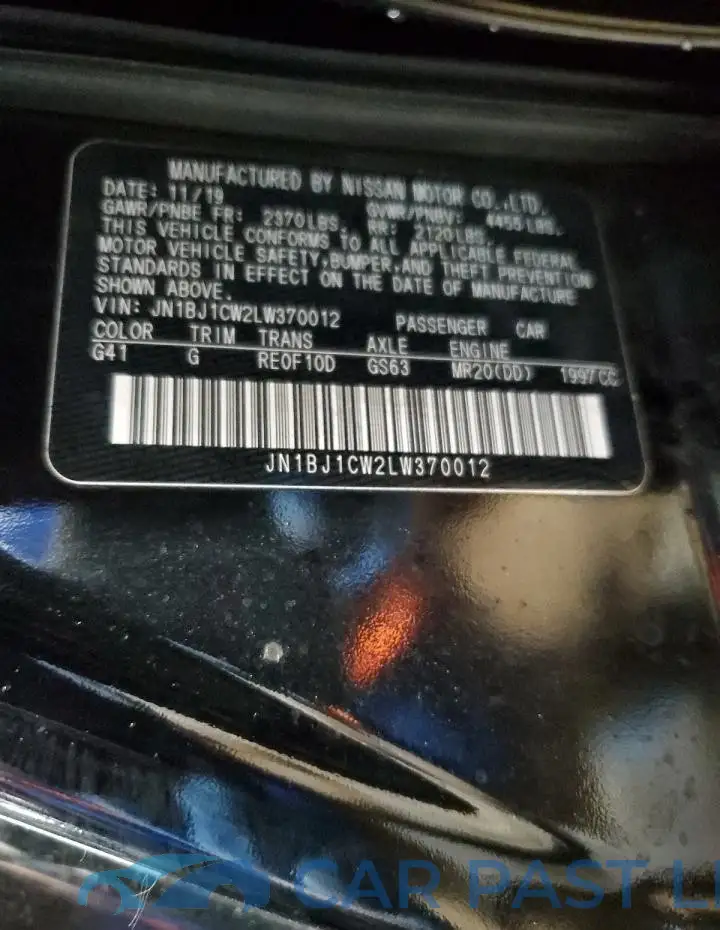 JN1BJ1CW2LW370012# 14