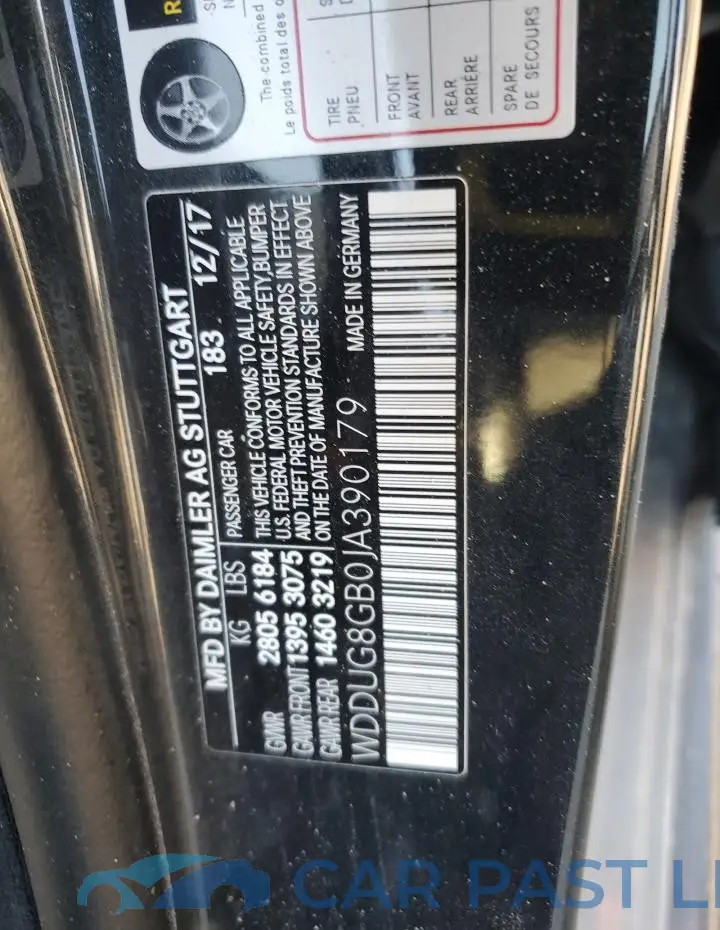 WDDUG8GB0JA390179# 13