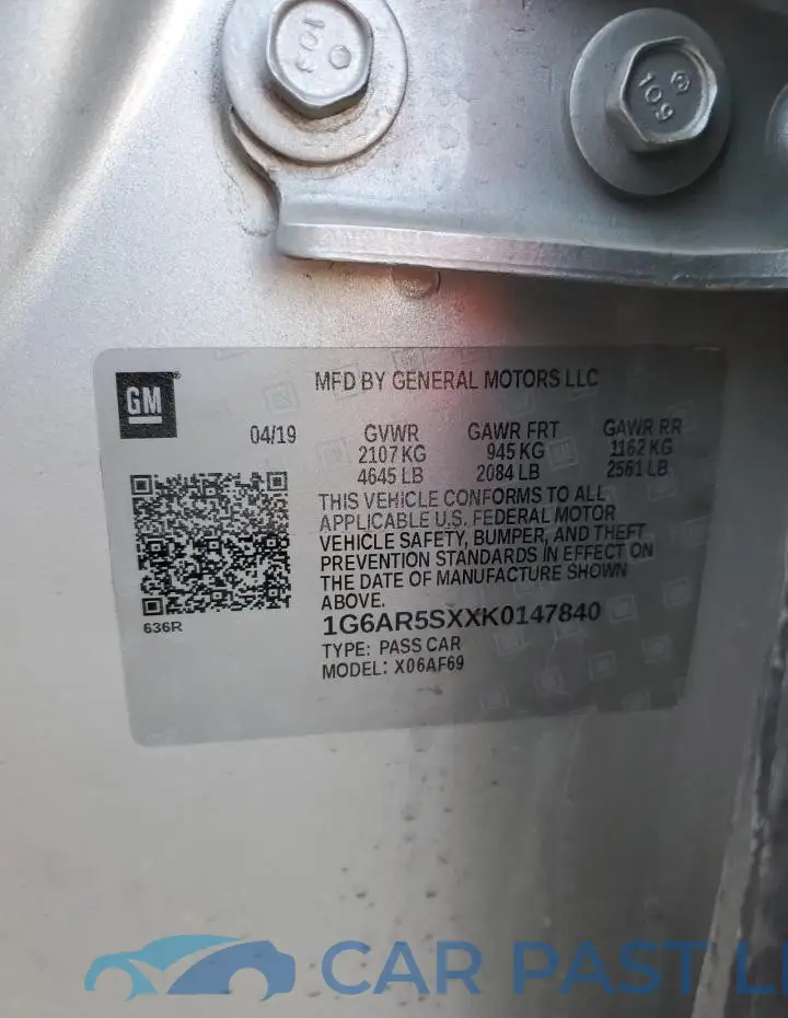 1G6AR5SXXK0147840# 13