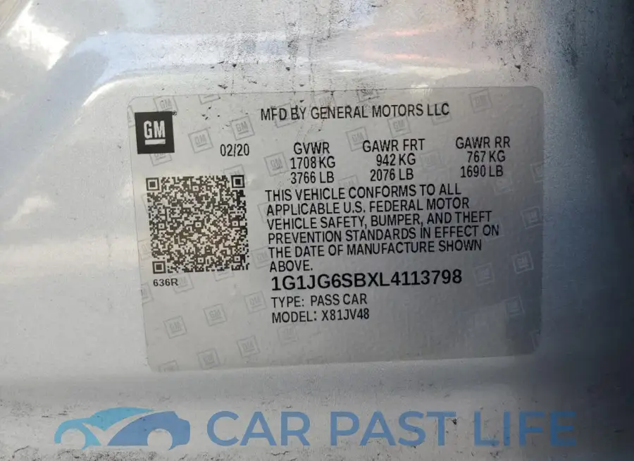 1G1JG6SBXL4113798# 12