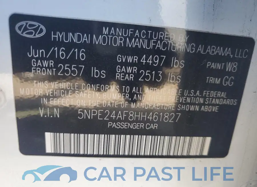 5NPE24AF8HH461827# 13
