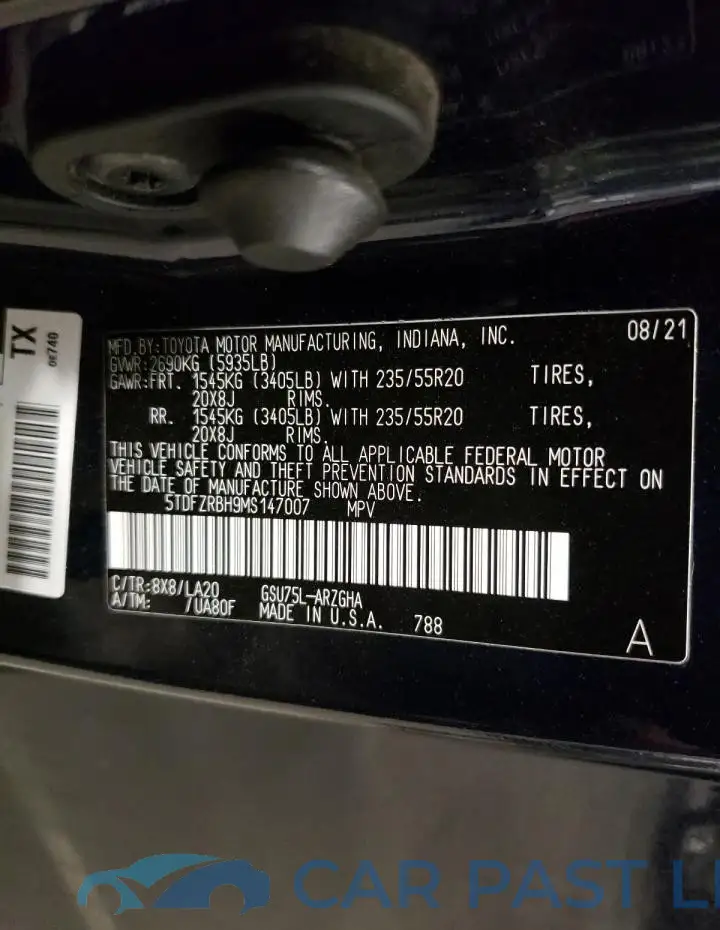 5TDFZRBH9MS147007# 13