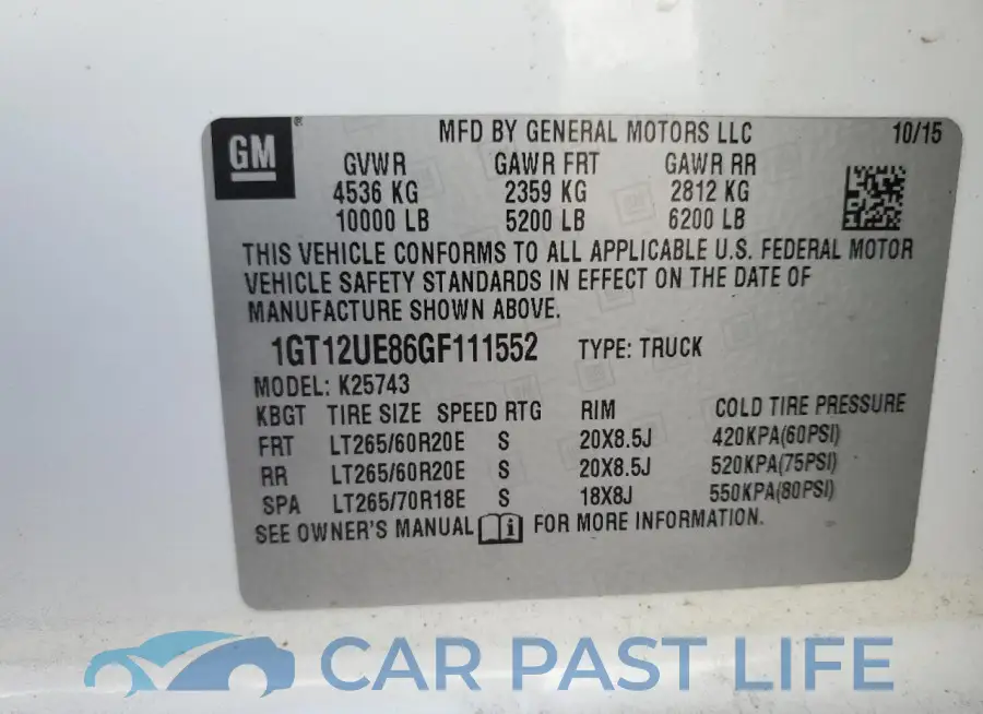1GT12UE86GF111552# 12