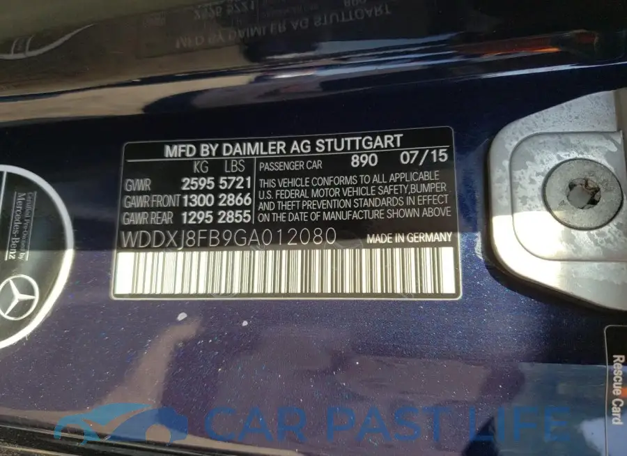 WDDXJ8FB9GA012080# 12