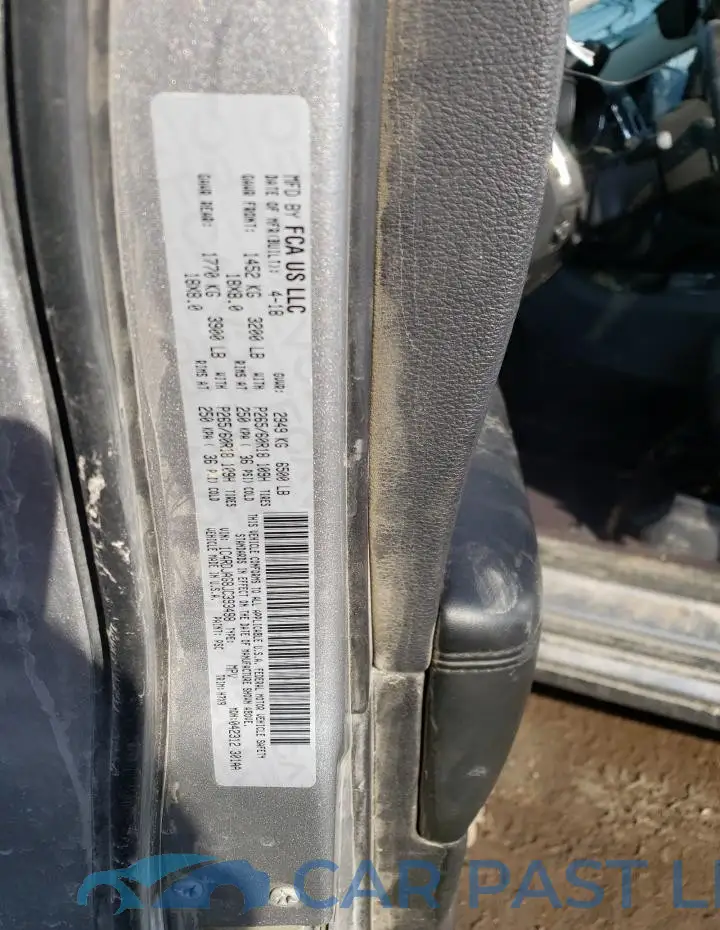 1C4RDJAG8JC393498# 12