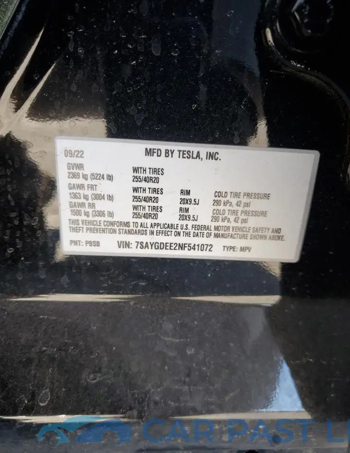 7SAYGDEE2NF541072# 12