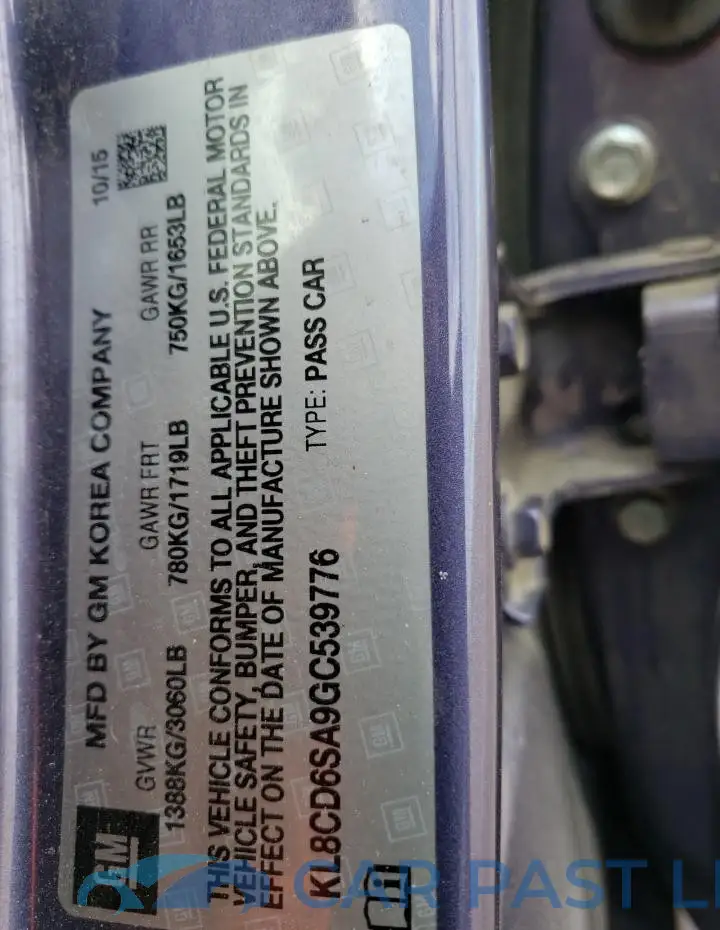 KL8CD6SA9GC539776# 12