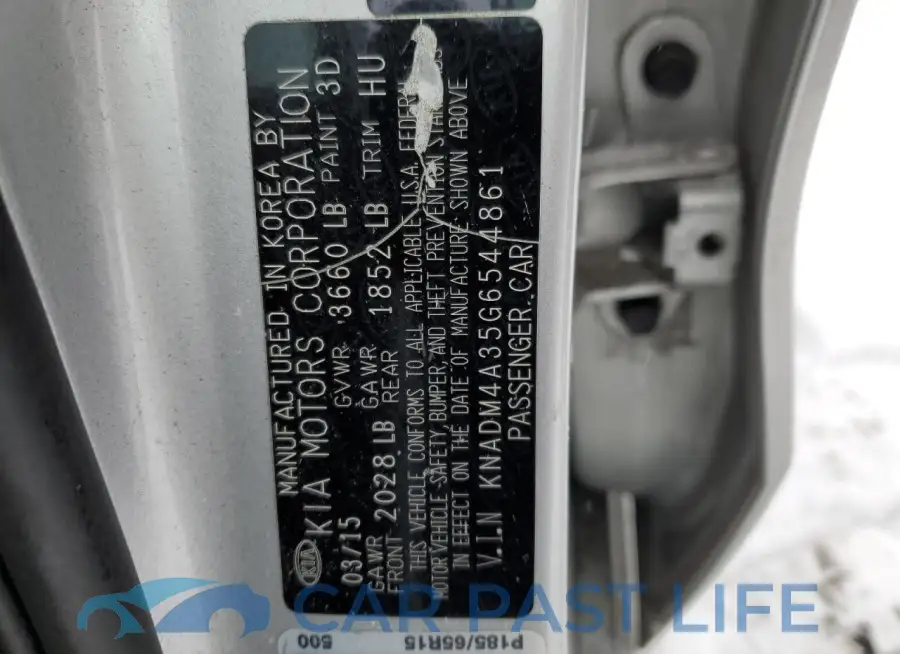 KNADM4A35G6544861# 12