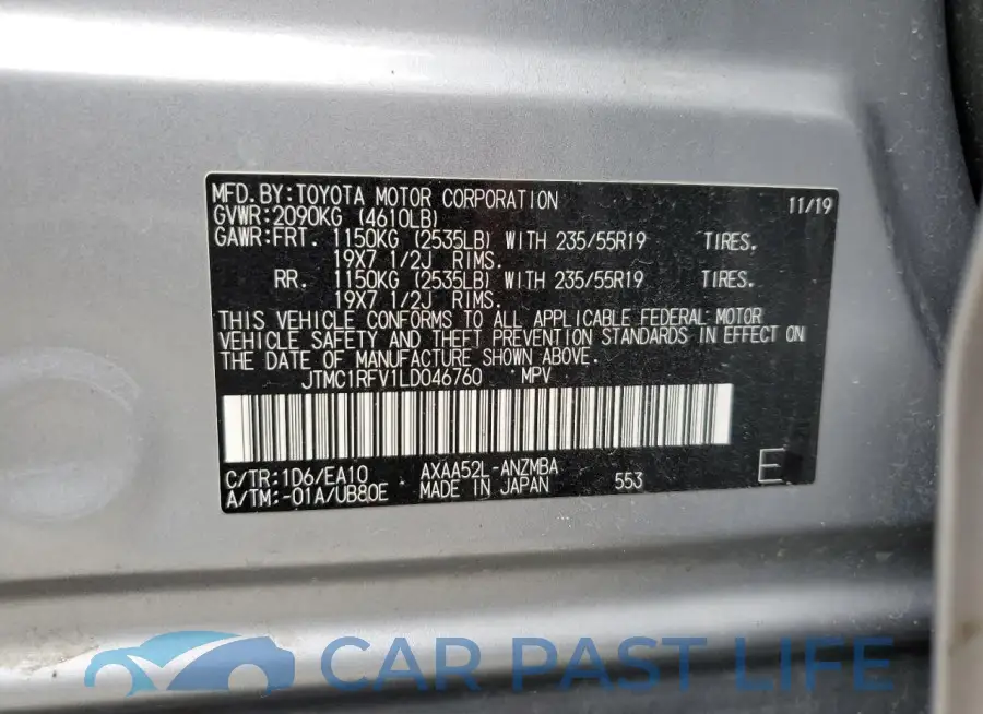 JTMC1RFV1LD046760# 13
