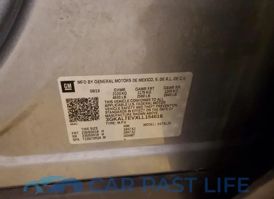 3GKALTEVXLL154616# 12