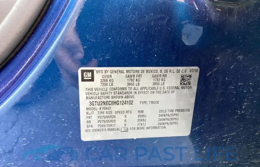 3GTU2NEC8HG124102# 10