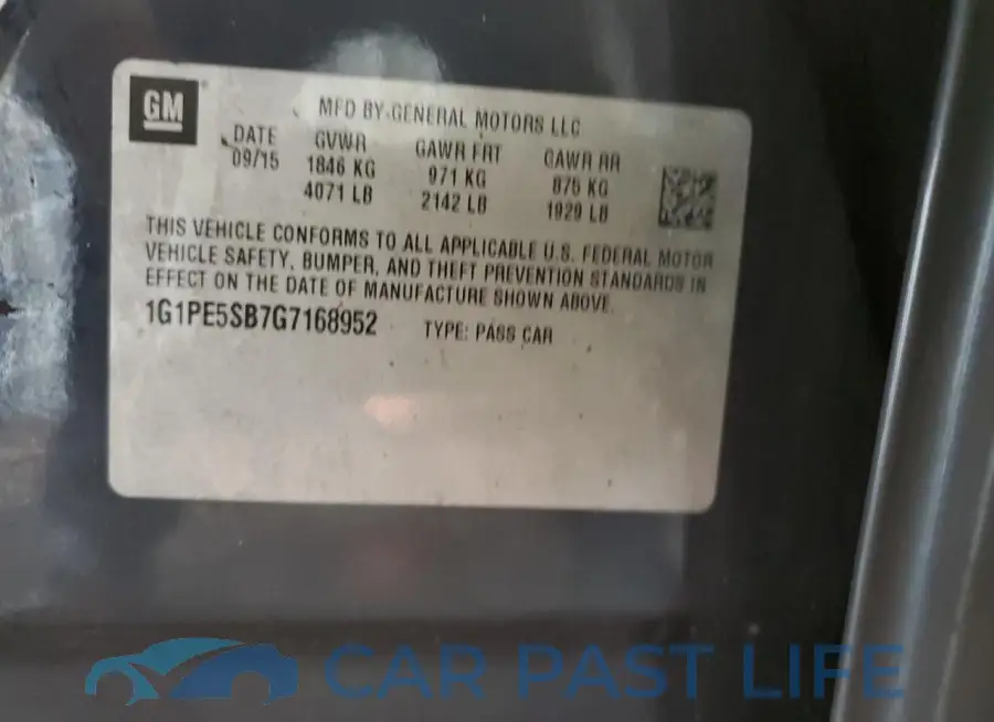 1G1PE5SB7G7168952# 12