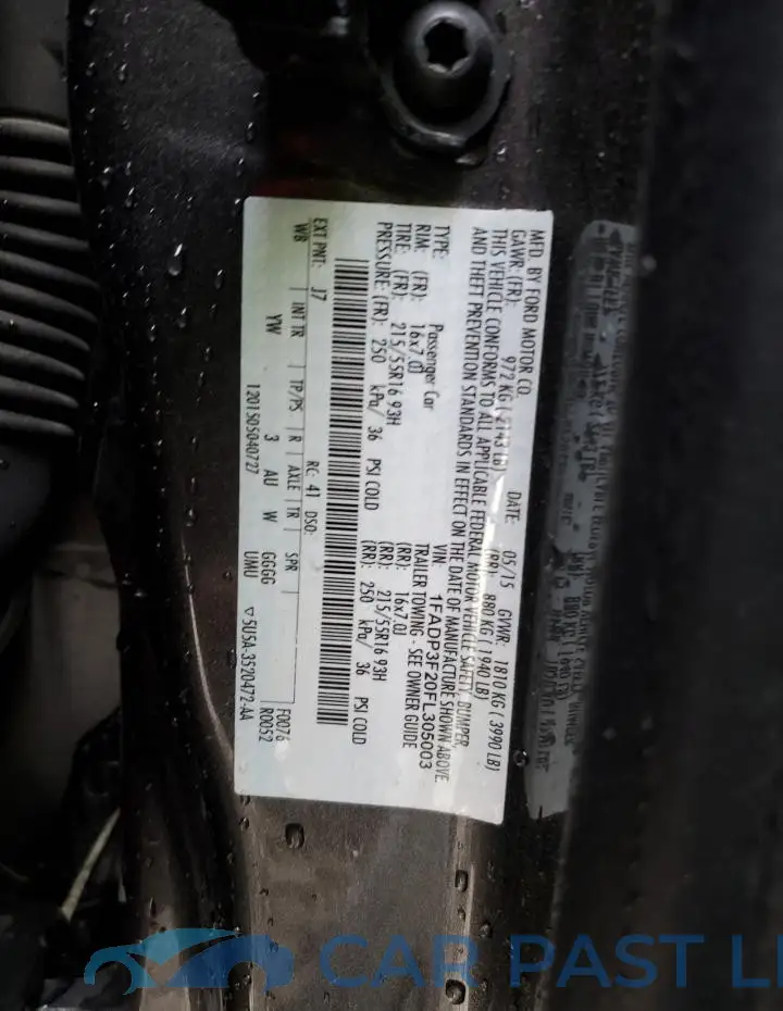 1FADP3F20FL305003# 12