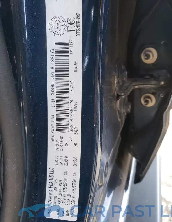 1C6SRFLT3LN256025# 12