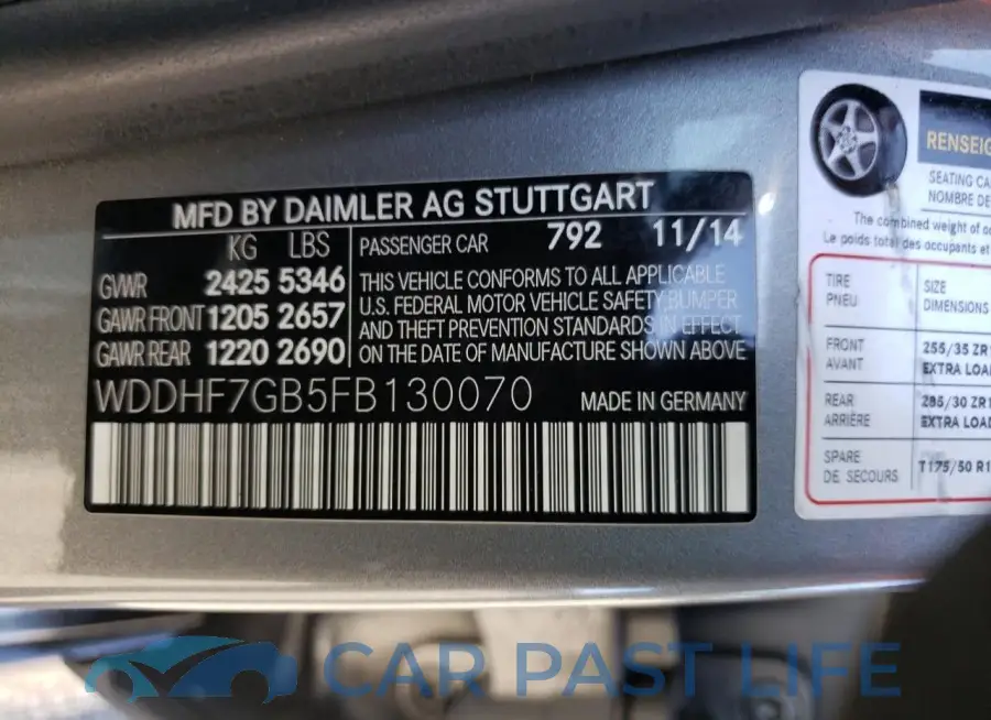 WDDHF7GB5FB130070# 12