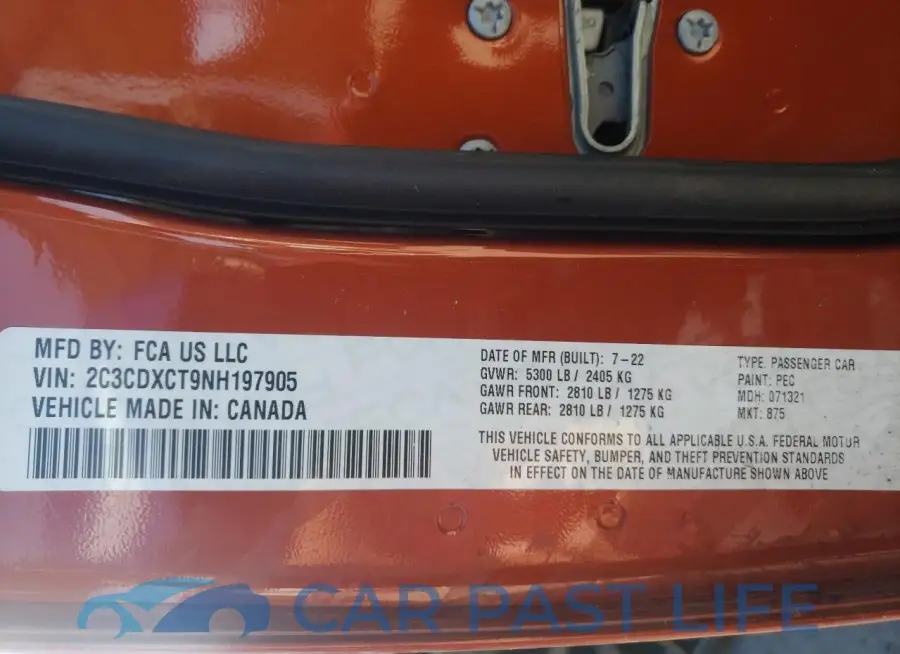2C3CDXCT9NH197905# 13