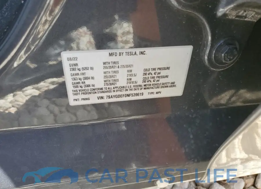 7SAYGDEF0NF539619# 13