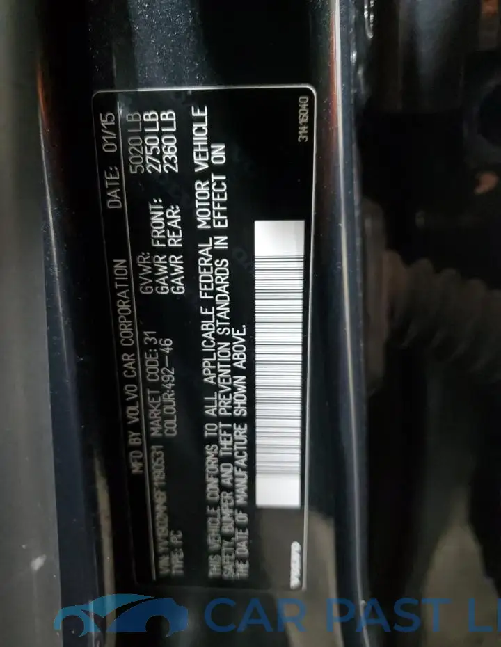YV1902MM6F1190531# 12
