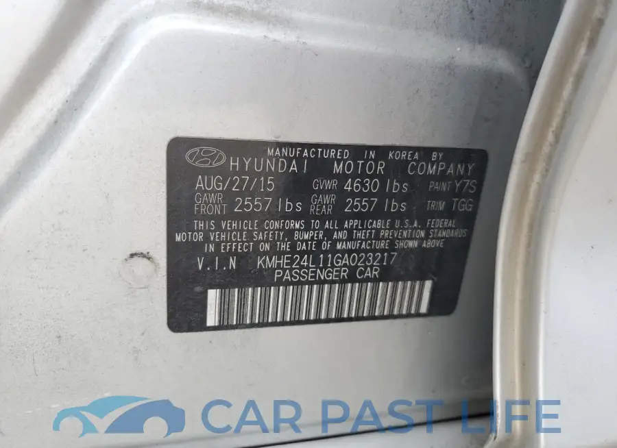 KMHE24L11GA023217# 12