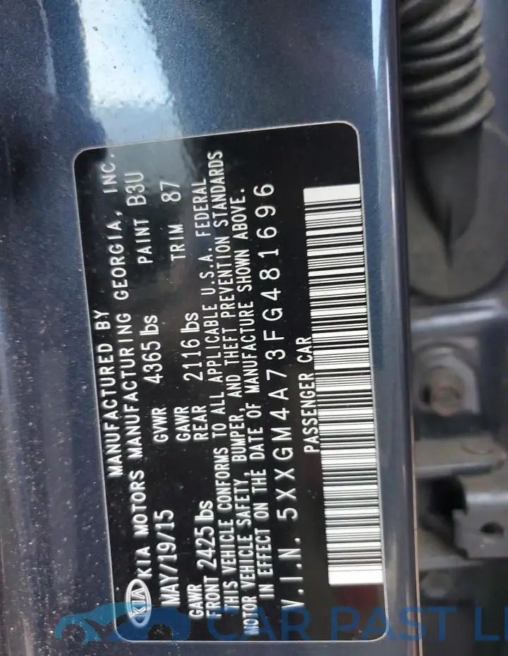5XXGM4A73FG481696# 12
