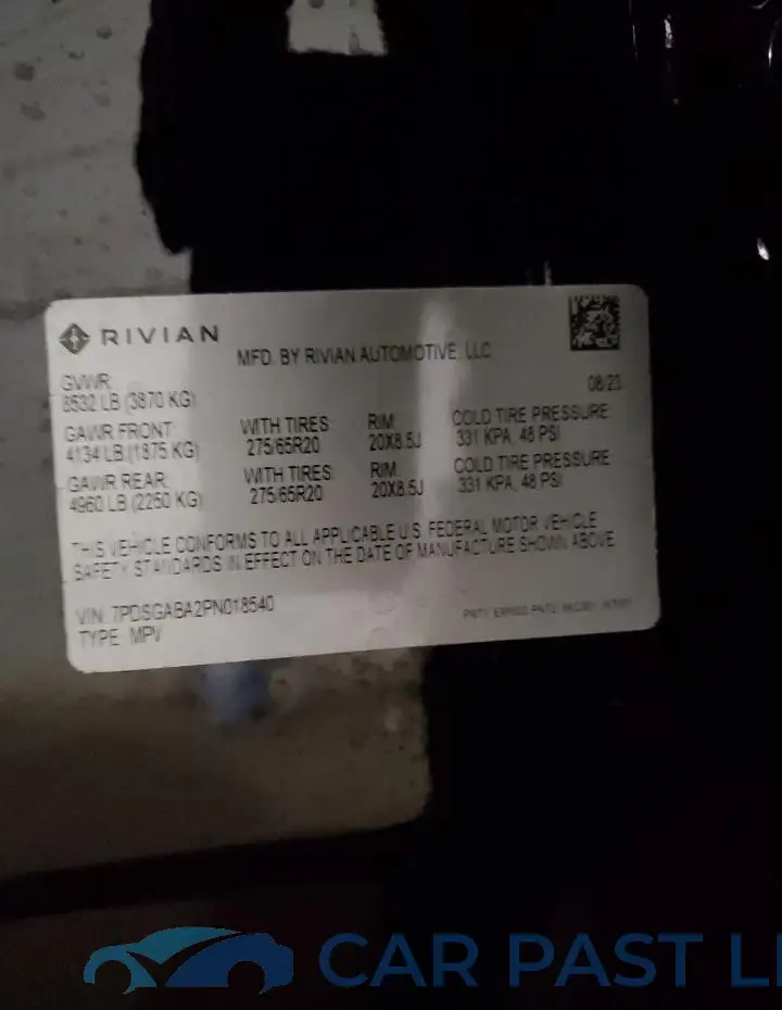7PDSGABA2PN018540# 12