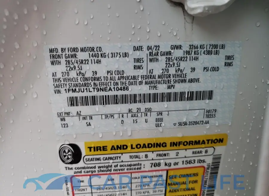 1FMJU1LT9NEA10486# 12