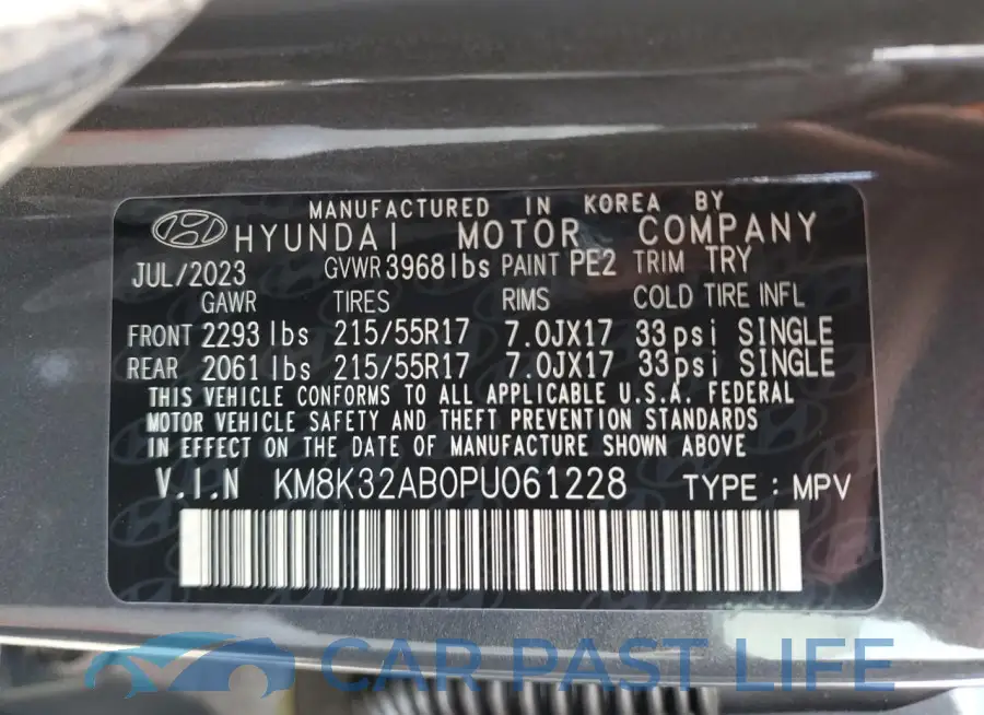 KM8K32AB0PU061228# 12