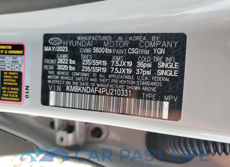 KM8KNDAF4PU210331# 13