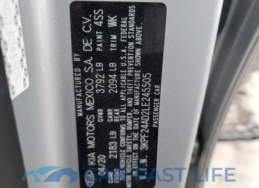 3KPF24AD2LE245505# 12