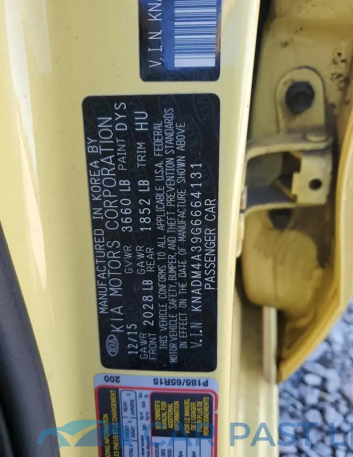 KNADM4A39G6664131# 12