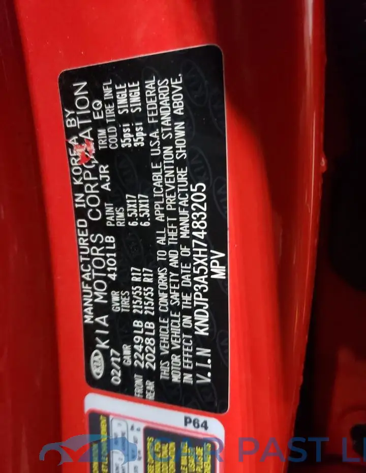 KNDJP3A5XH7483205# 12