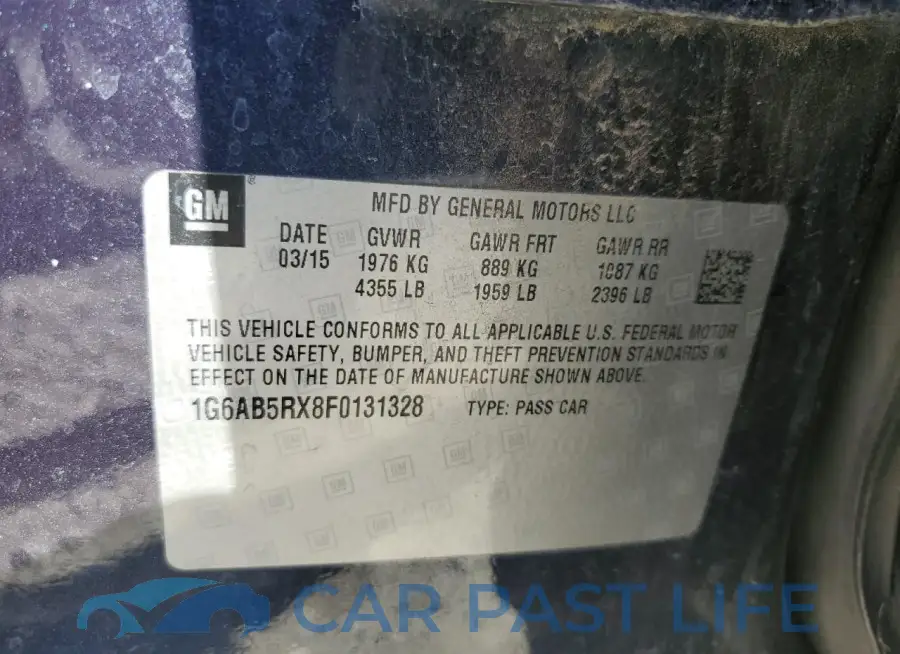 1G6AB5RX8F0131328# 12