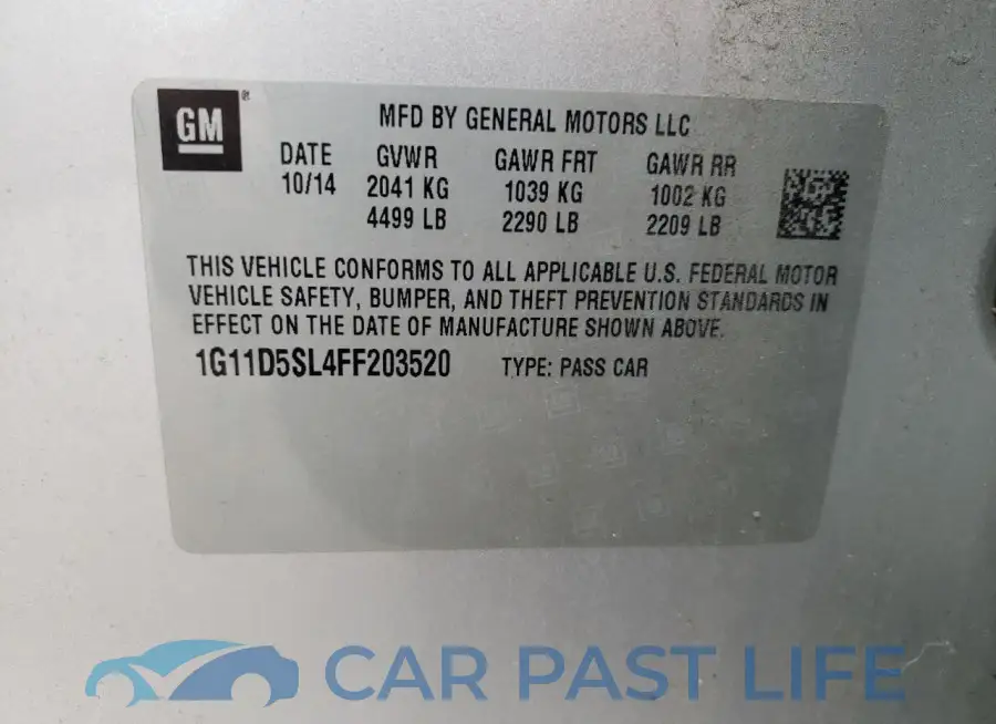 1G11D5SL4FF203520# 12