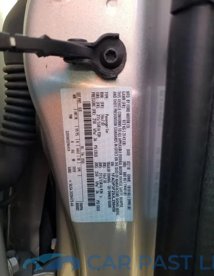 1FADP3F29JL298450# 13