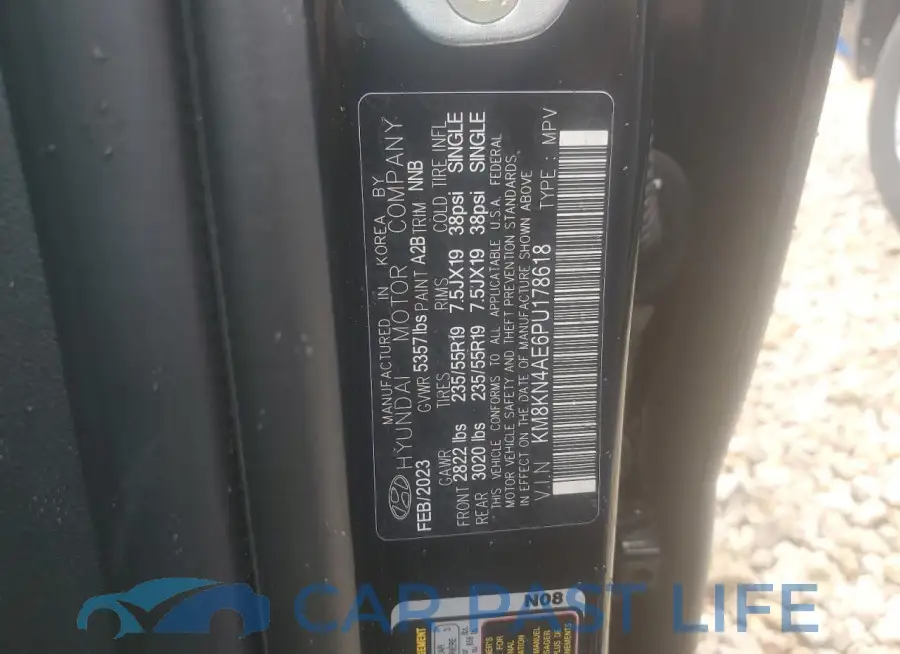 KM8KN4AE6PU178618# 12
