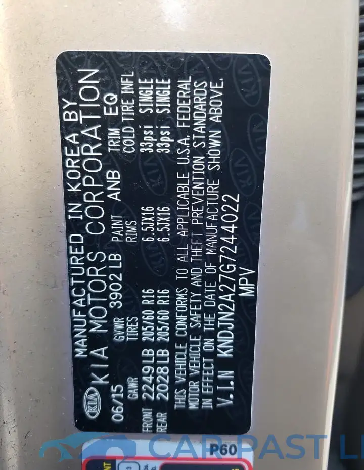 KNDJN2A27G7244022# 12
