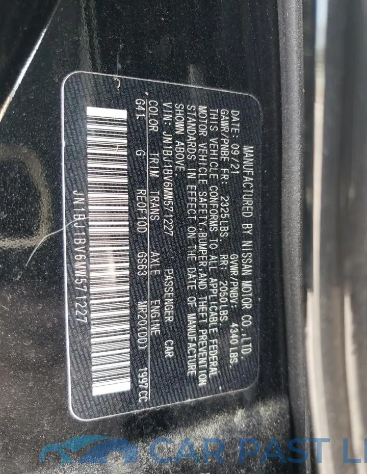 JN1BJ1BV6MW571227# 13