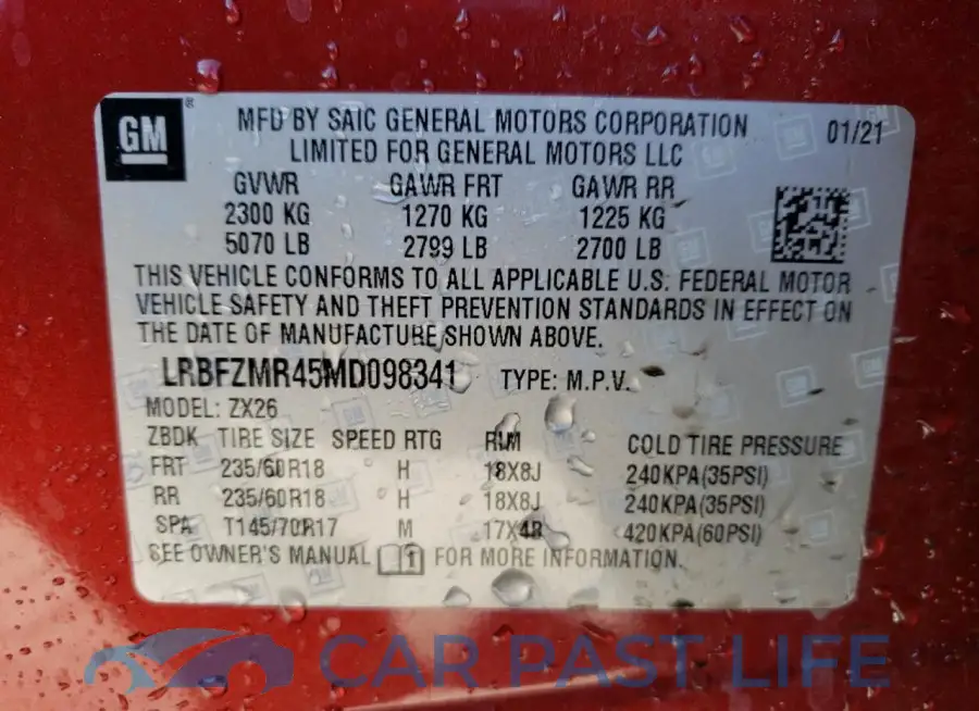 LRBFZMR45MD098341# 14