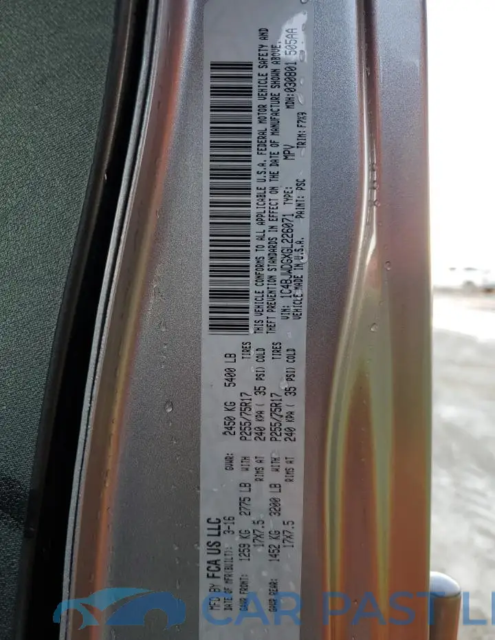 1C4BJWDGXGL226071# 12