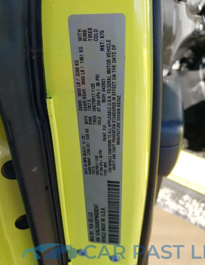 1C4GJXAN3PW638247# 12