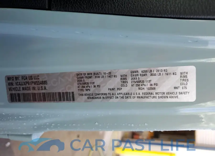 1C4JJXP61PW554885# 12
