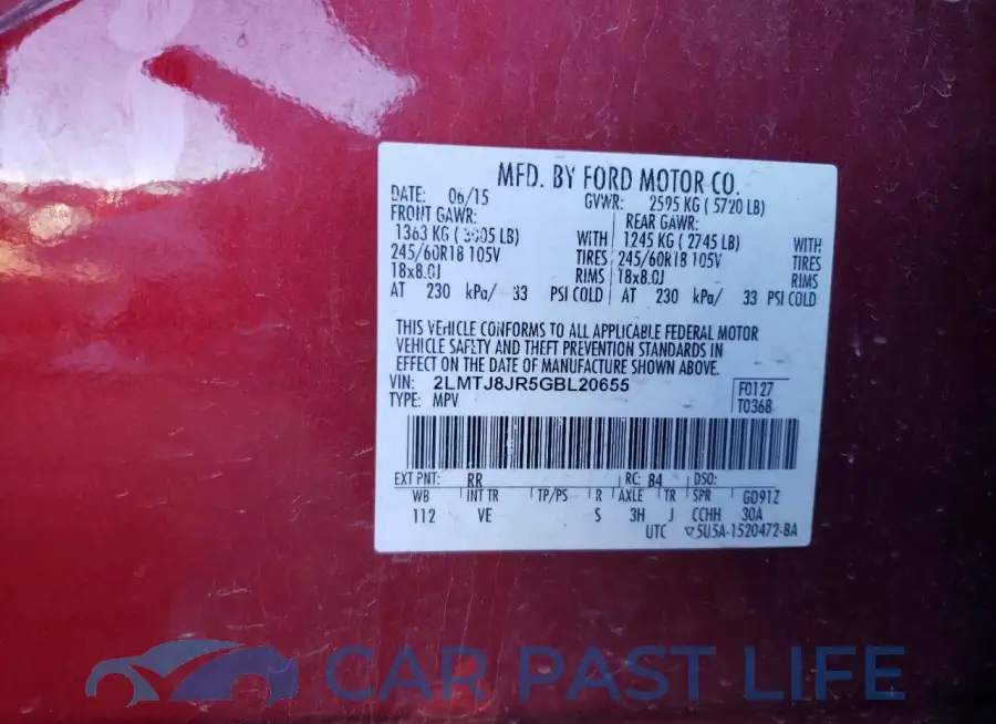 2LMTJ8JR5GBL20655# 13