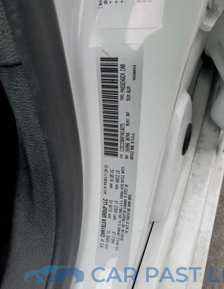 1C3CCCBB9FN618275# 12