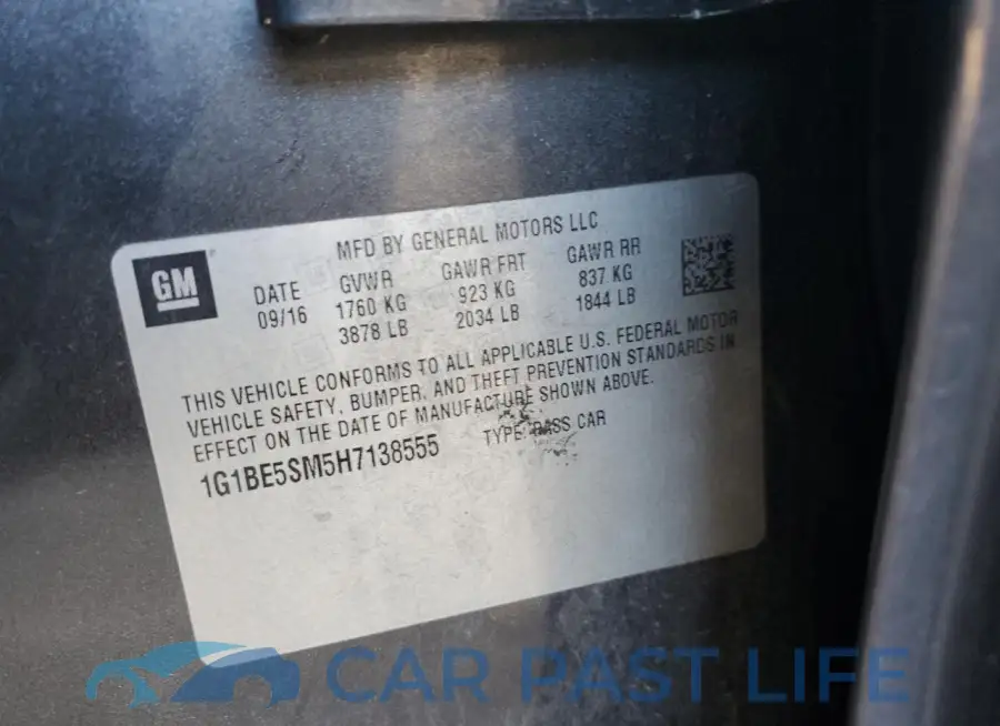 1G1BE5SM5H7138555# 12