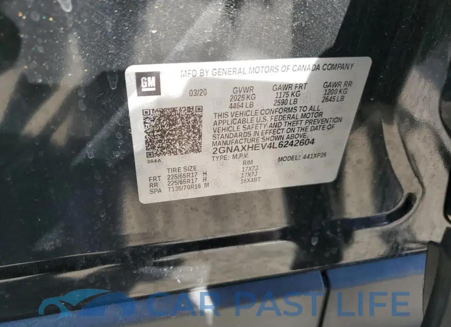 2GNAXHEV4L6242604# 13