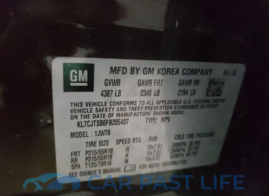 KL7CJTSB6FB205407# 13
